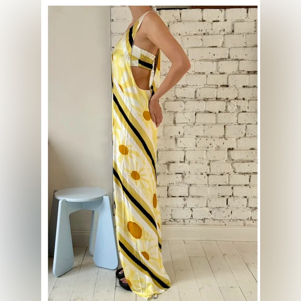 NWT Marni euphoria fluid jersey yellow stripe